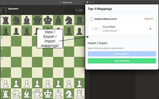 Tap It  from Chrome web store to be run with OffiDocs Chromium online