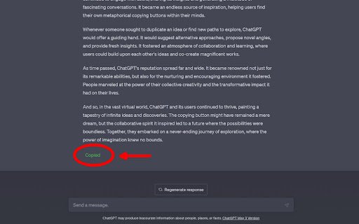 TapToCopee Copy Text Button for ChatGPT  from Chrome web store to be run with OffiDocs Chromium online