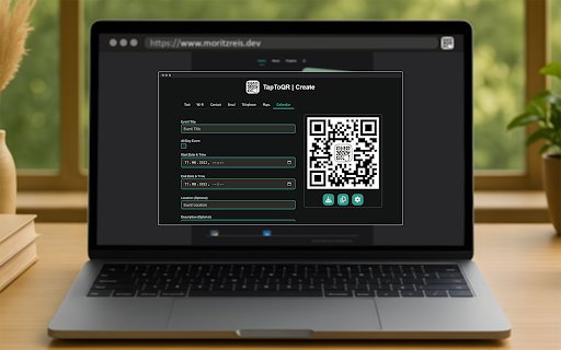 TapToQR  from Chrome web store to be run with OffiDocs Chromium online