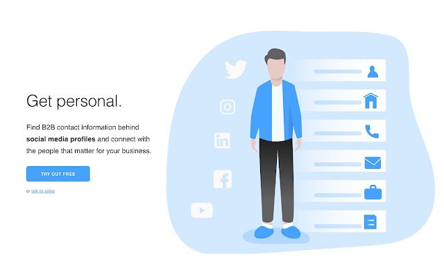 Targeting Hero Find B2B contact information  from Chrome web store to be run with OffiDocs Chromium online