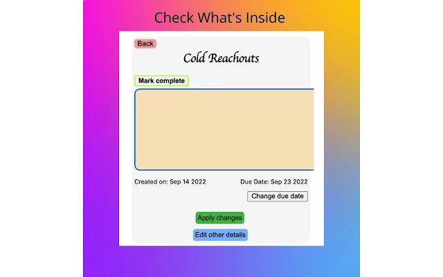 Task Manager for ClickUp  from Chrome web store to be run with OffiDocs Chromium online