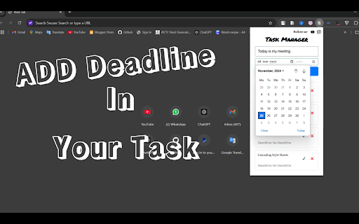 TaskMaster Pro dal Chrome Web Store verrà eseguito con OffiDocs Chromium online