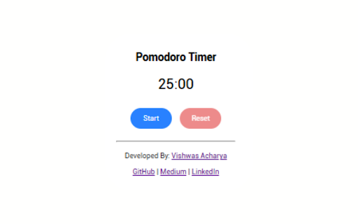 Task Pomodoro Timer  from Chrome web store to be run with OffiDocs Chromium online