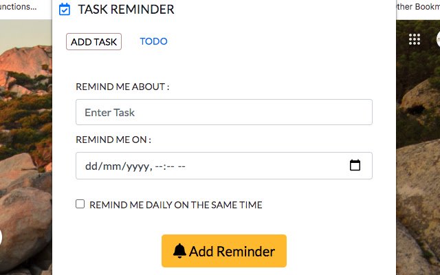 Task Remainder از فروشگاه وب Chrome برای اجرای آنلاین با OffiDocs Chromium