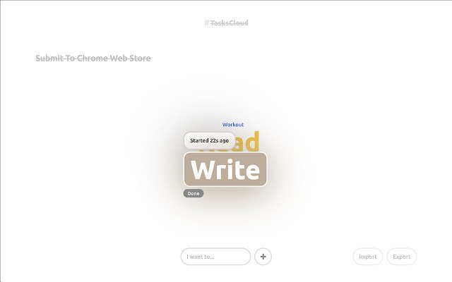 Tasks Cloud  from Chrome web store to be run with OffiDocs Chromium online