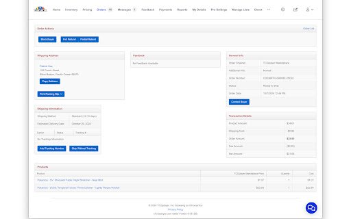 TCG Copy Pasta  from Chrome web store to be run with OffiDocs Chromium online