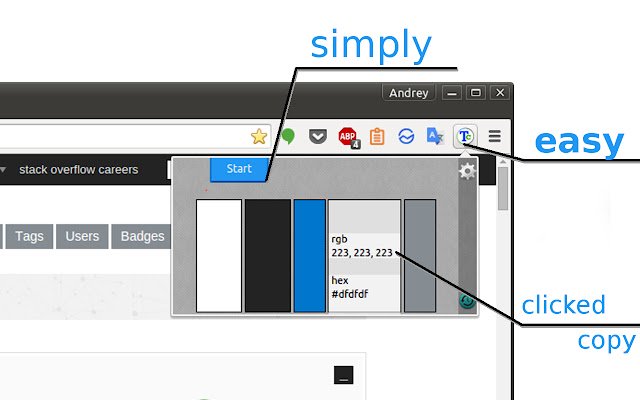 TColors из интернет-магазина Chrome будет работать с OffiDocs Chromium онлайн