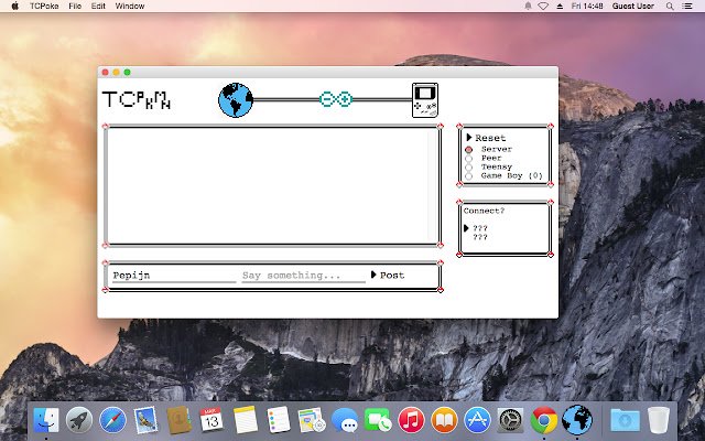 TCPoke  from Chrome web store to be run with OffiDocs Chromium online