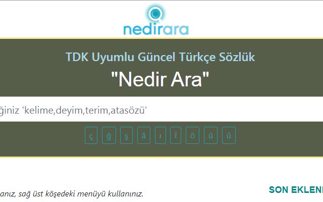 TDK Sözlük  from Chrome web store to be run with OffiDocs Chromium online