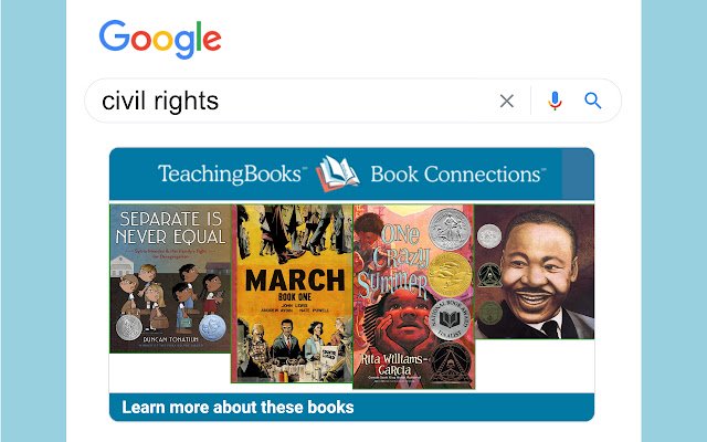 Chrome 网上商店的 TeachingBooks Book Connections 将与 OffiDocs Chromium 在线运行