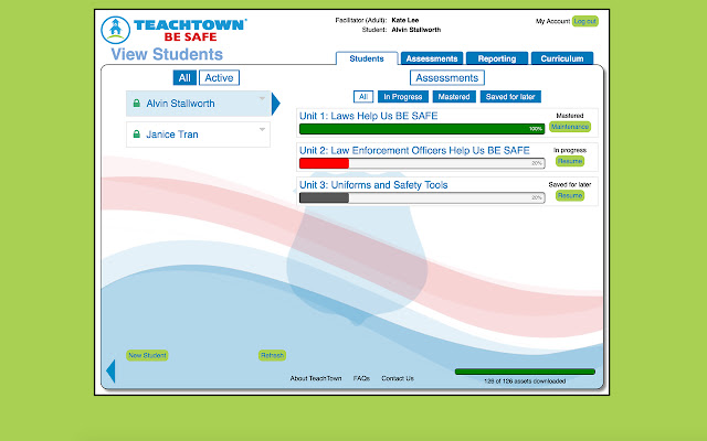 TeachTown BE SAFE aus dem Chrome Web Store zur Ausführung mit OffiDocs Chromium online