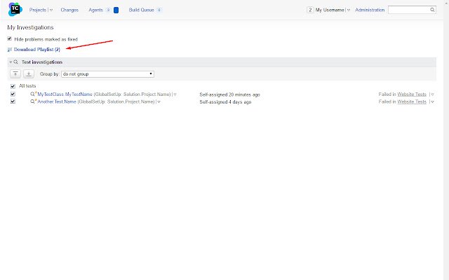 Danh sách phát TeamCity từ cửa hàng Chrome trực tuyến sẽ được chạy bằng OffiDocs Chrome trực tuyến