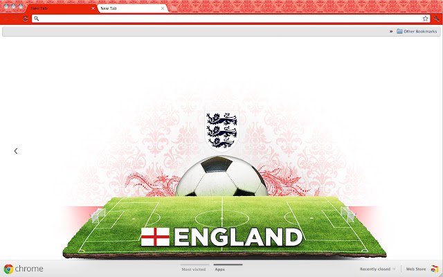 Ang Team England mula sa Chrome web store na tatakbo sa OffiDocs Chromium online