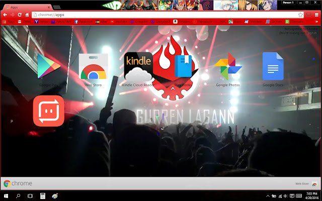 Pasukan Gurren Lagann dari kedai web Chrome untuk dijalankan dengan OffiDocs Chromium dalam talian