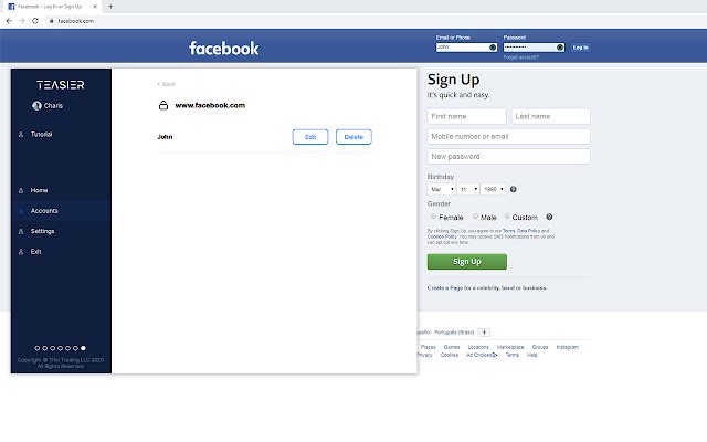 TEasier Access  from Chrome web store to be run with OffiDocs Chromium online