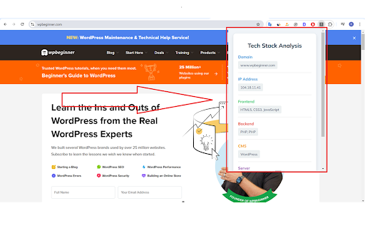 Tech Stack Analyzer from Chrome web store to be run with OffiDocs Chromium online Tech Stack Analyzer from Chrome web store to be run with OffiDocs Chromium online