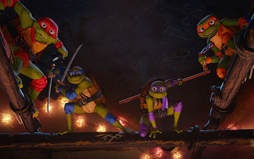 Teenage Mutant Ninja Turtles Browser Theme  from Chrome web store to be run with OffiDocs Chromium online