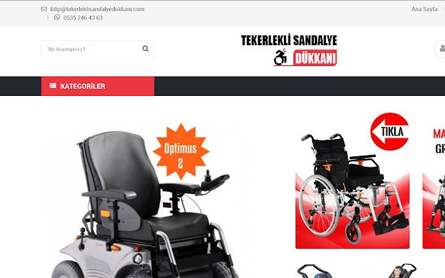 TekerlekliSandalyeDükkanı dal negozio web di Chrome verrà eseguito con OffiDocs Chromium online