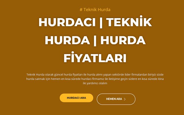 Teknik Hurda  from Chrome web store to be run with OffiDocs Chromium online