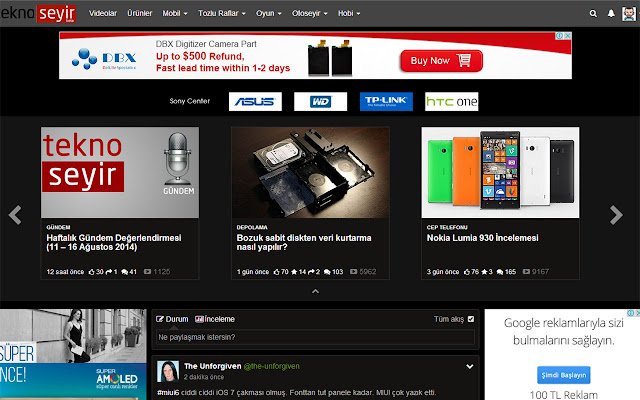 Teknoseyir Siyah Tema  from Chrome web store to be run with OffiDocs Chromium online