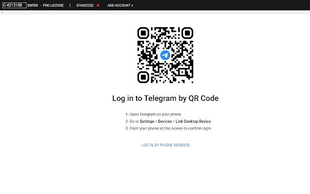 Мультиакаунт Telegram із веб-магазину Chrome, який можна запускати за допомогою OffiDocs Chromium онлайн