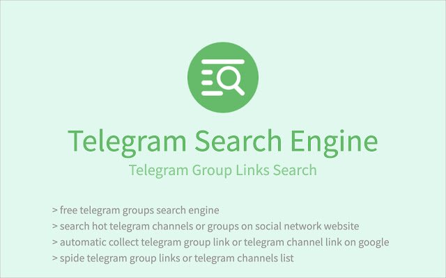 Telegram Search Engine TG Group Link Search  from Chrome web store to be run with OffiDocs Chromium online