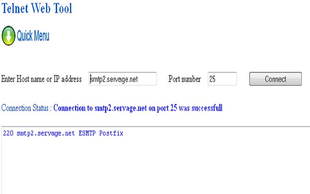 Telnet Tool  from Chrome web store to be run with OffiDocs Chromium online