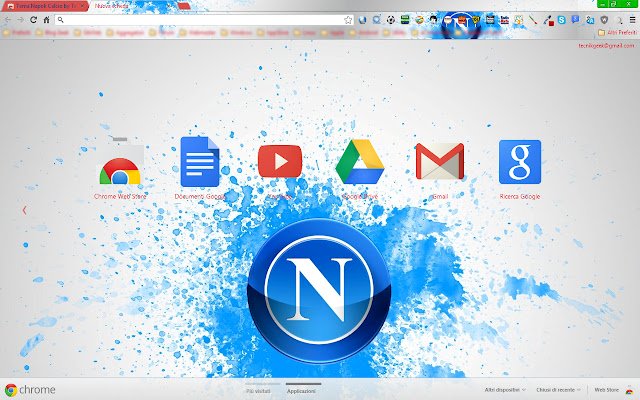 Tema Napoli Calcio by TecnikGeek  from Chrome web store to be run with OffiDocs Chromium online