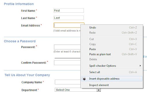 Temp Mail App  from Chrome web store to be run with OffiDocs Chromium online