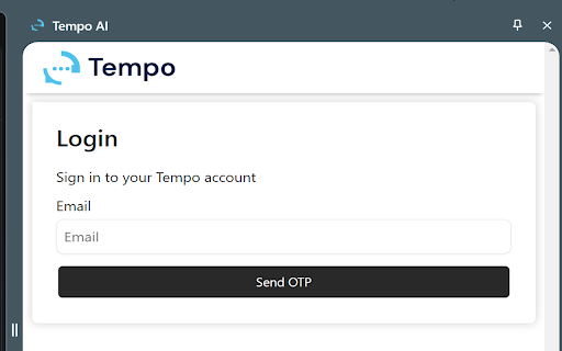 Tempo AI  from Chrome web store to be run with OffiDocs Chromium online