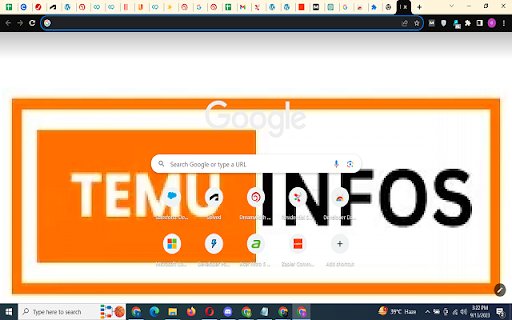 Temuinfos Theme  from Chrome web store to be run with OffiDocs Chromium online