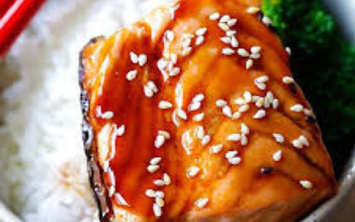 Teriyaki Salmon  from Chrome web store to be run with OffiDocs Chromium online