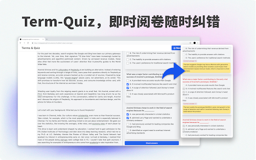 TermQuiz  from Chrome web store to be run with OffiDocs Chromium online