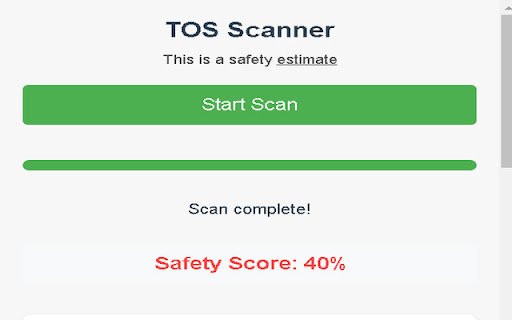 Terms of Service Scanner  from Chrome web store to be run with OffiDocs Chromium online