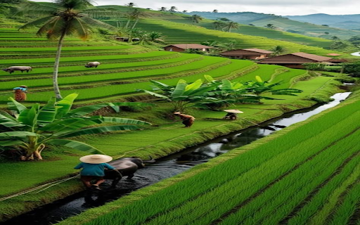 Terraced fields wallpaper  from Chrome web store to be run with OffiDocs Chromium online