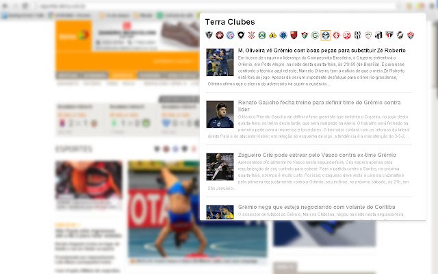 Terra Clubes  from Chrome web store to be run with OffiDocs Chromium online