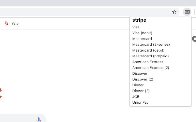 Uji kartu kredit dari toko web Chrome untuk dijalankan dengan OffiDocs Chromium online