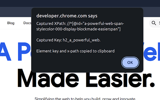 TestMagiQ Inspector  from Chrome web store to be run with OffiDocs Chromium online