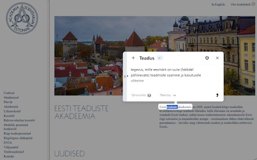Teto: Estonian Language Companion from Chrome web store to be run with OffiDocs Chromium online Teto: Estonian Language Companion from Chrome web store to be run with OffiDocs Chromium online