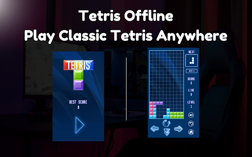 Tetris Offline Play Classic Tetris Anywhere  from Chrome web store to be run with OffiDocs Chromium online