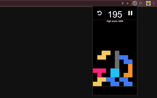 Tetrys  from Chrome web store to be run with OffiDocs Chromium online