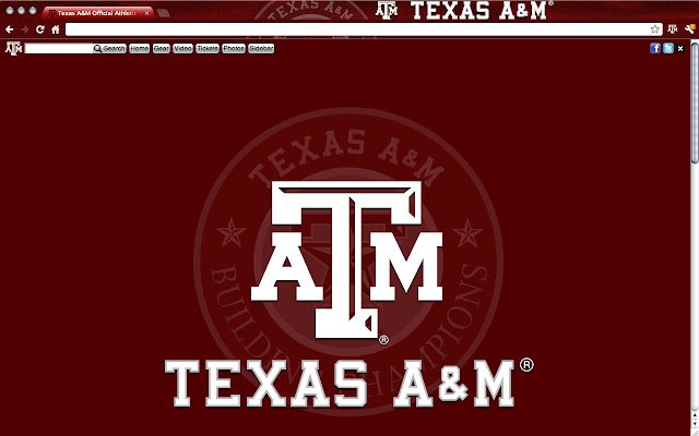 Chrome ウェブストアの Texas AM University テーマが OffiDocs Chromium オンラインで実行可能に