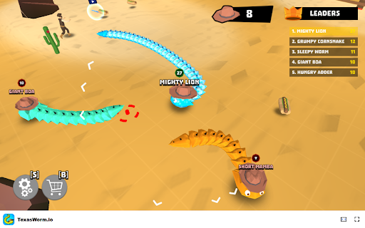 TexasWorm.io Devour everything and dominate the western village!  from Chrome web store to be run with OffiDocs Chromium online