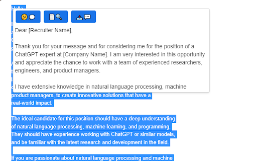 Text Assistant  from Chrome web store to be run with OffiDocs Chromium online