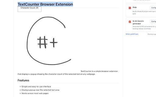Text counter from Chrome web store to be run with OffiDocs Chromium online Text counter from Chrome web store to be run with OffiDocs Chromium online