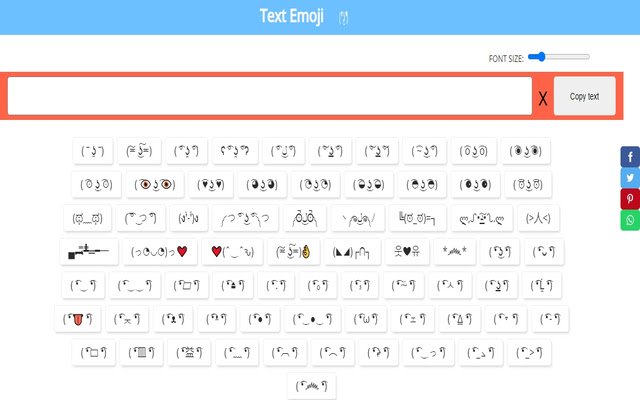Text Emoji ( ͡☉ ͜ʖ ͡☉) kopyahin at i-paste mula sa Chrome web store na tatakbo sa OffiDocs Chromium online