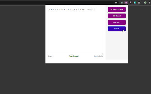 Text Formatter Extension  from Chrome web store to be run with OffiDocs Chromium online