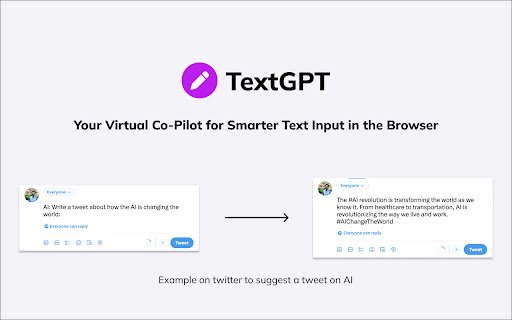 TextGPT Smarter Text Input by OpenAI  from Chrome web store to be run with OffiDocs Chromium online