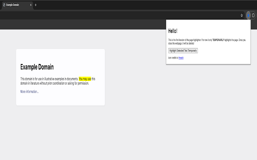 Text_highlighter  from Chrome web store to be run with OffiDocs Chromium online