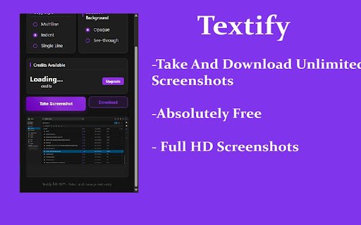 Textify: Select  Copy Text From Videos  from Chrome web store to be run with OffiDocs Chromium online